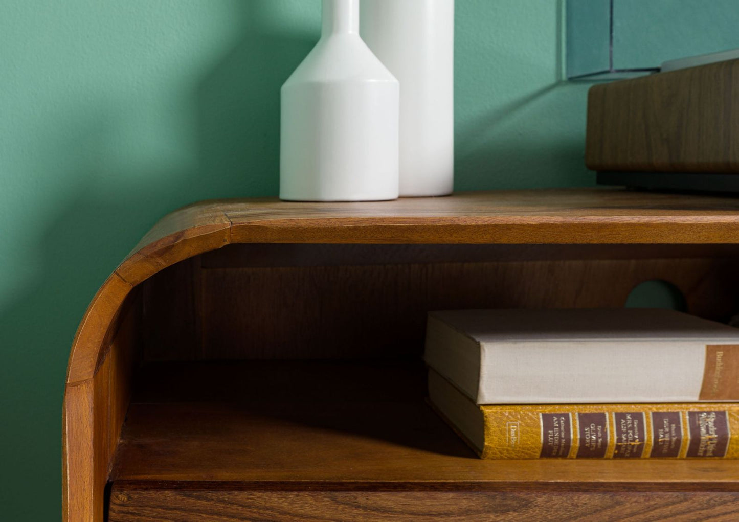 Zara Solid Mango Wood Tv Unit In Provincial Teak Finish