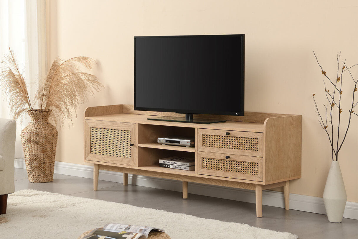 Homfab Mango Wood tv unit 2 Drawer 1 door For Living Room Furniture