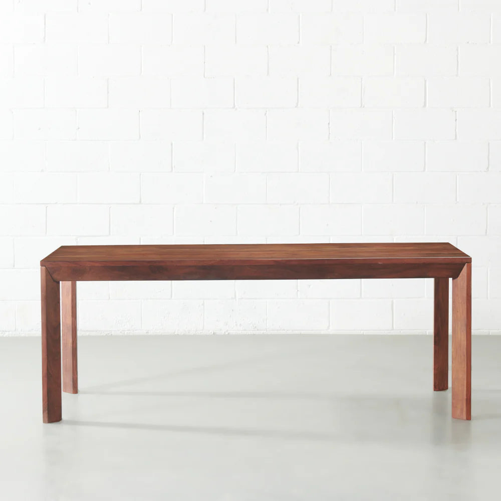 Roster Sheesham Wood Dining Table Rose wood Finish
