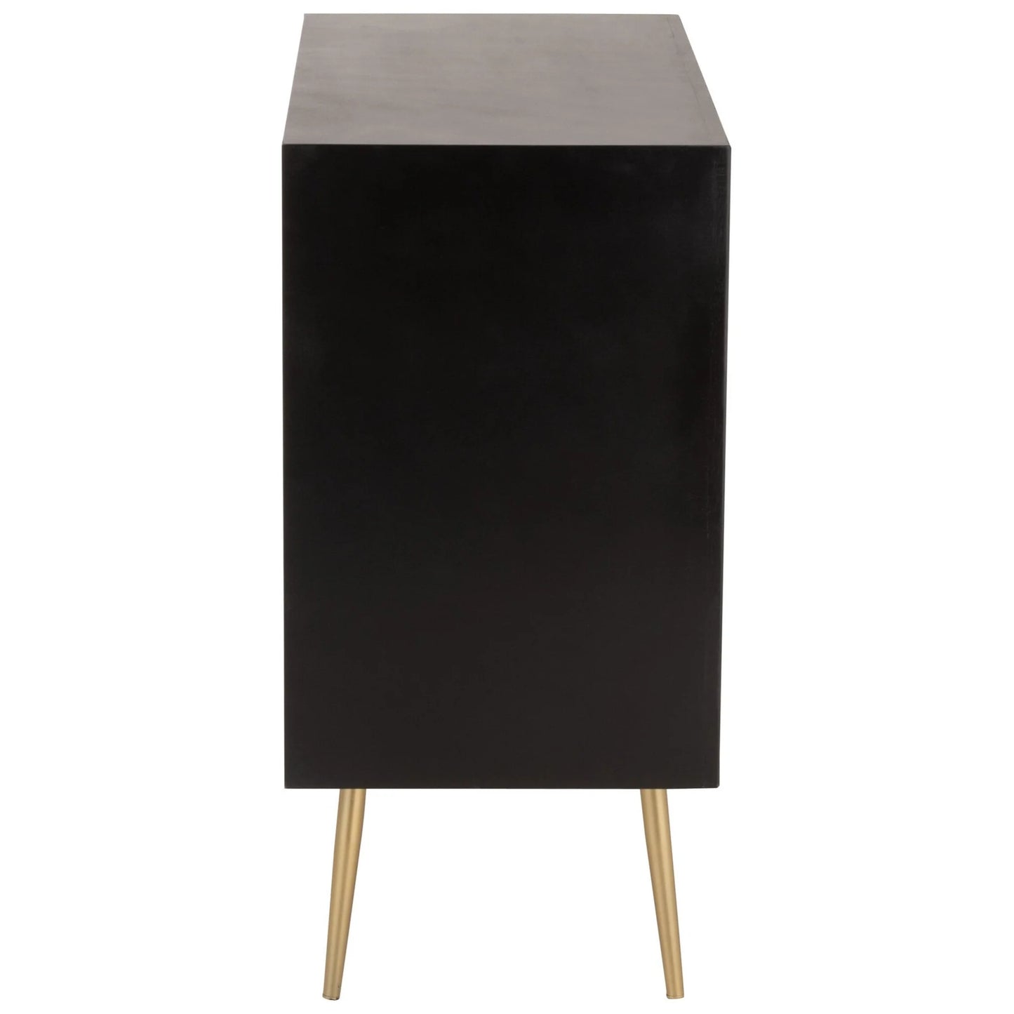 Baliya Solid Mango Wood Sideboard In Walnut For Lining Room Furniture