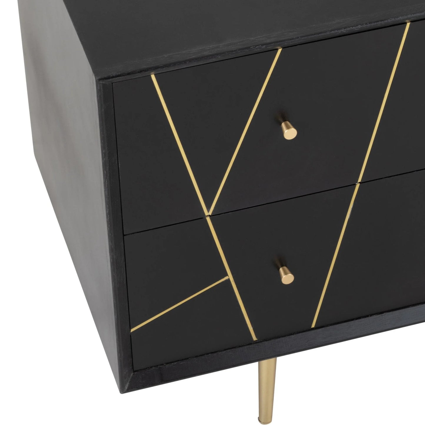 Baliya Solid Mango Wood Sideboard In Walnut For Lining Room Furniture