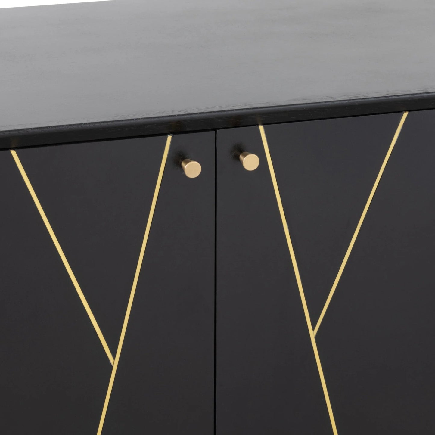 Baliya Solid Mango Wood Sideboard In Walnut For Lining Room Furniture