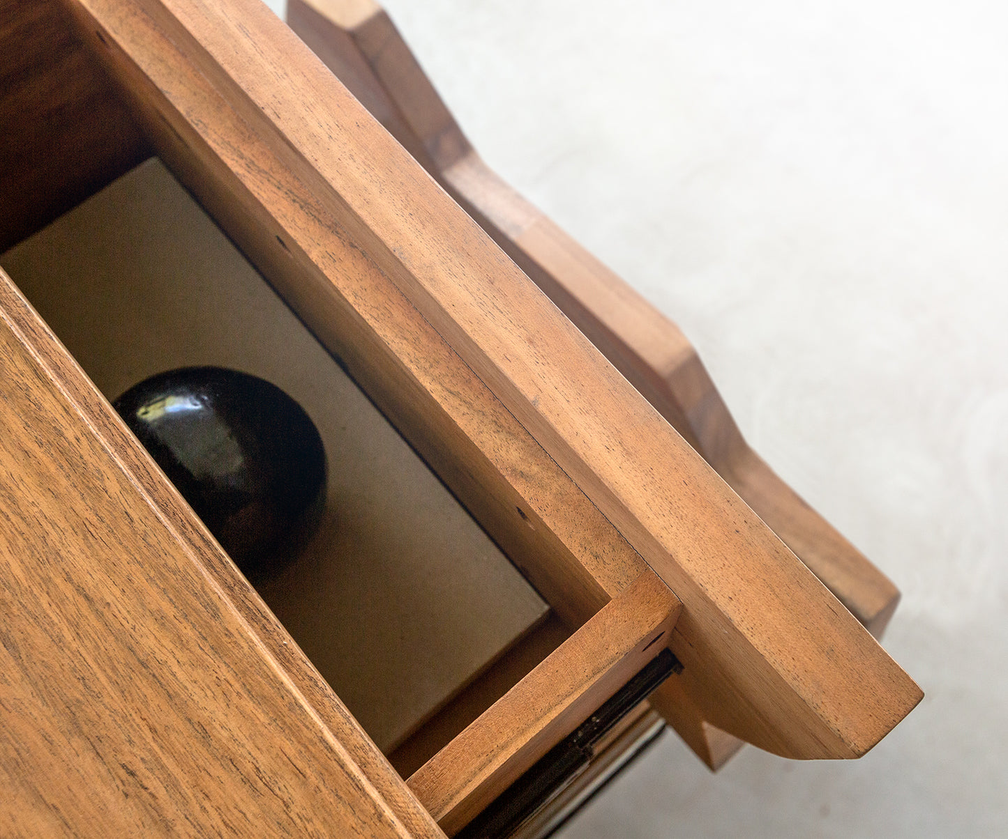 Tokshi Solid Wood Wall Mount Tv Unit in Natural Finish