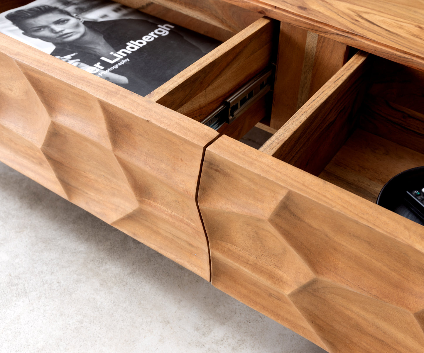 Tokshi Solid Wood Coffee Table in Natural Finish #006