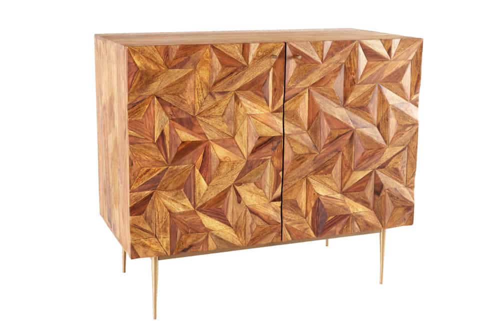 Bojaa Solid Wood Sideboard in Netural Finish For Living Room