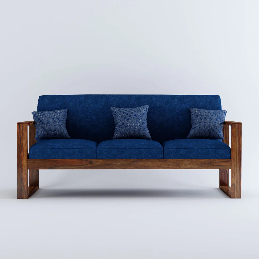 Segur Solid wood 3 Seater Sofa In Provincial teak finish