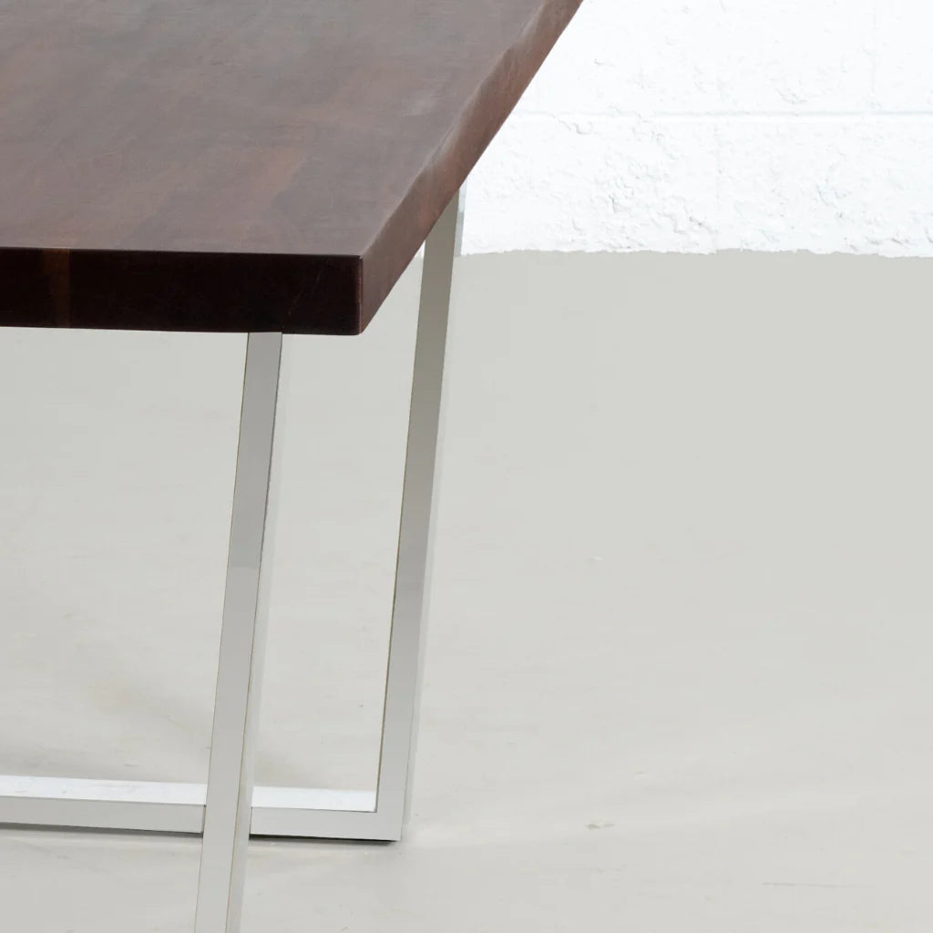 Roster Sheesham Wood Dining Table With Metal Legs For Dining Room and Hotels