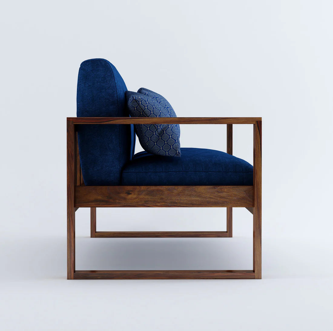 Segur Solid wood 3 Seater Sofa In Provincial teak finish