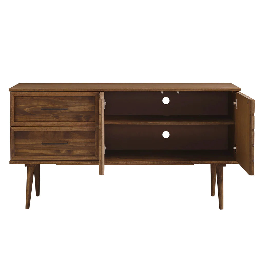 Baliya Solid Mango Wood Sideboard In Walnut For Lining Room Furniture