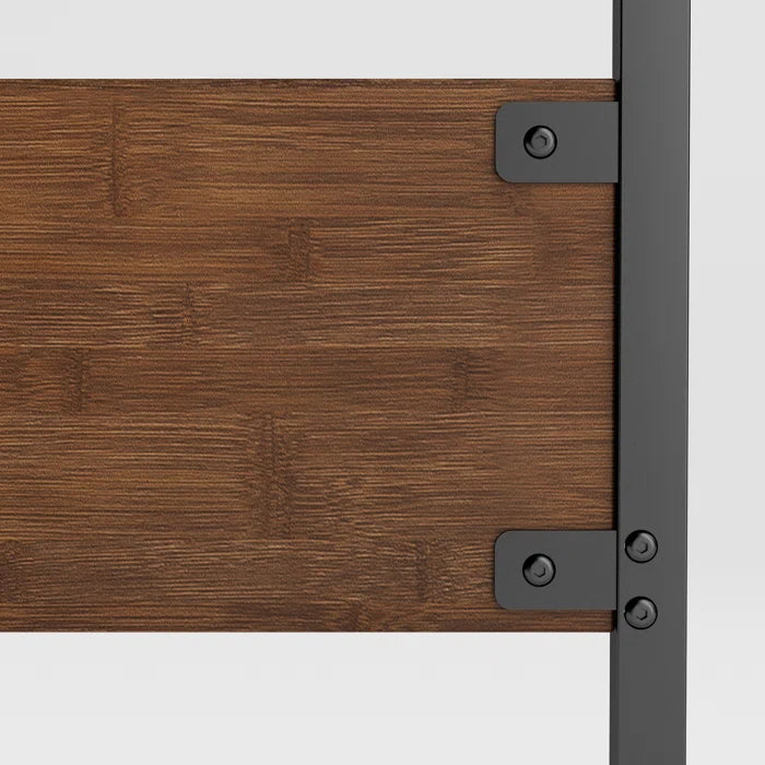 MORDEN METAL AND WOODEN  SINGLE BED