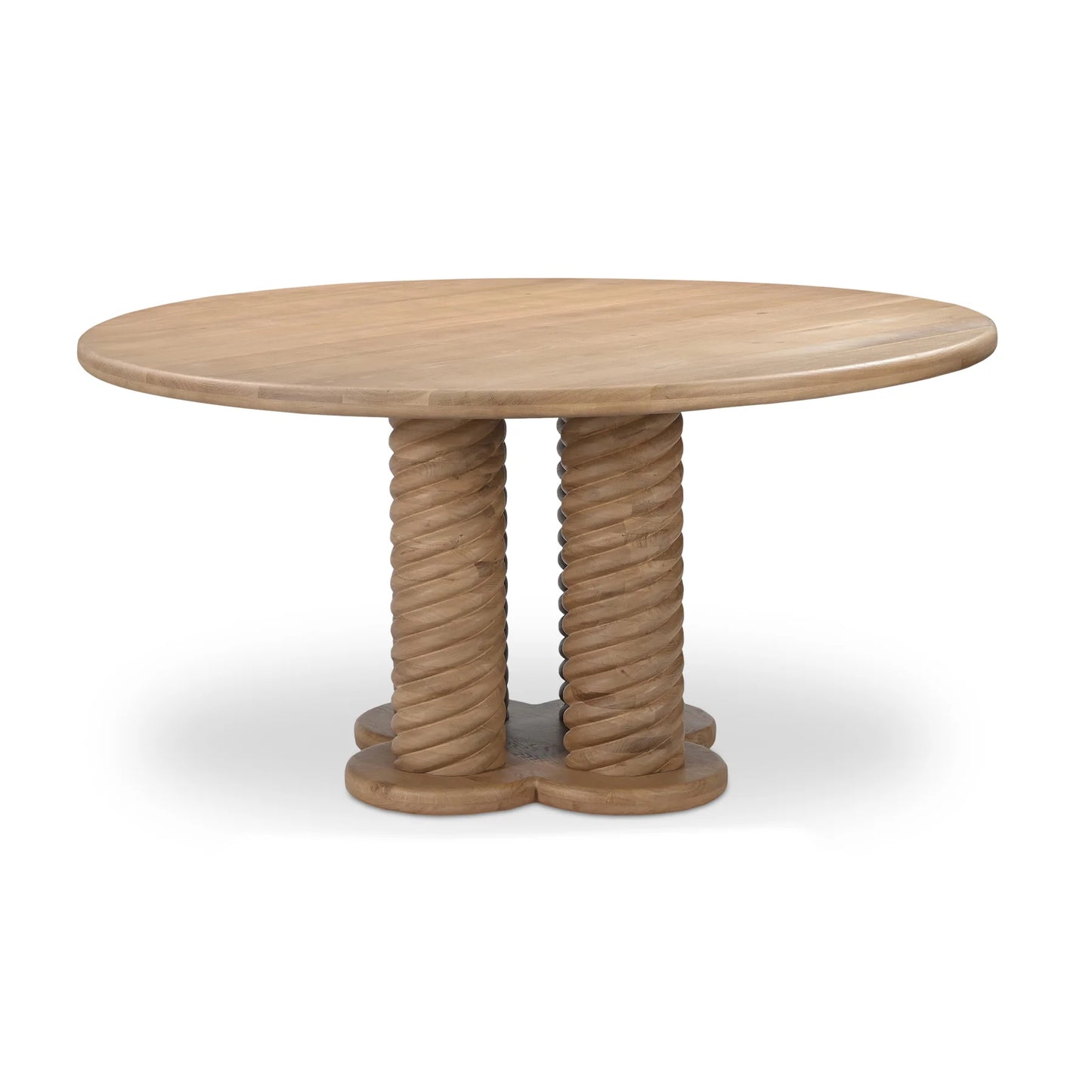 Goela Solid Wood Dining Table Natural Finish For Dining Room and Hotels