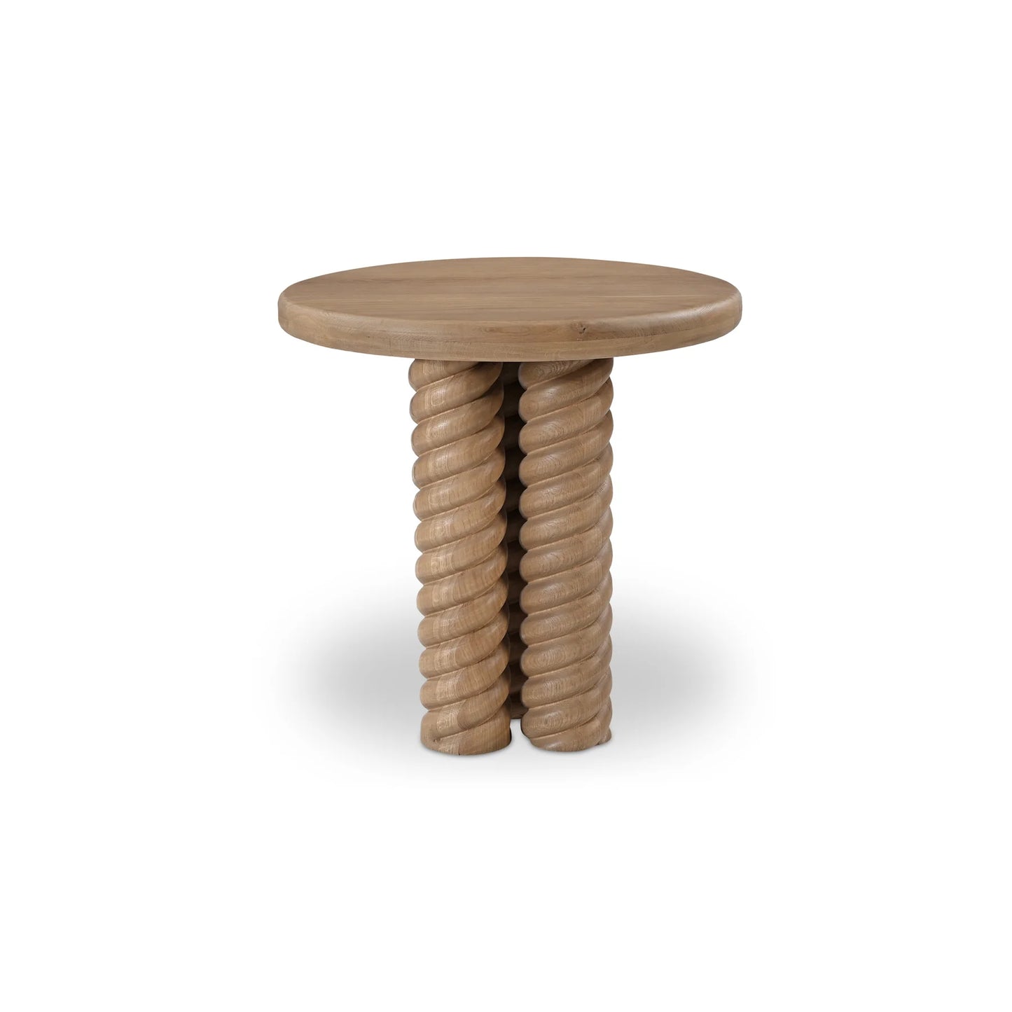 Goela Solid Wood End Table Natural Finish For living Room