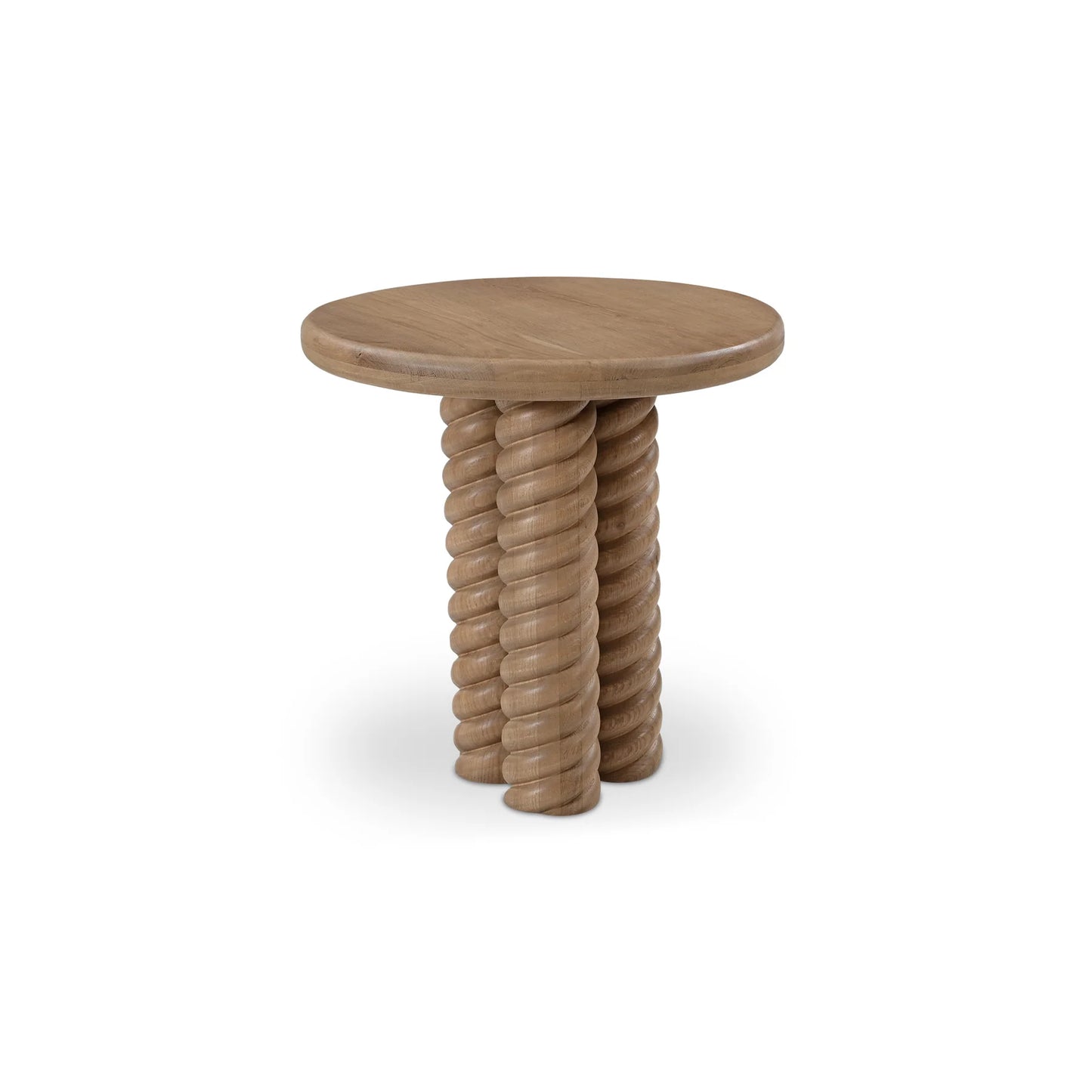 Goela Solid Wood End Table Natural Finish For living Room