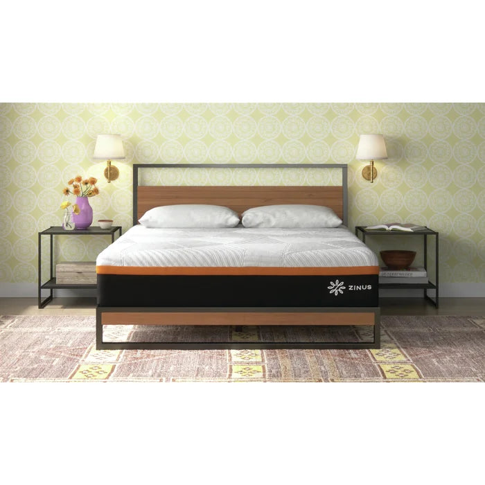 Morden Queen bed Wood And Metal
