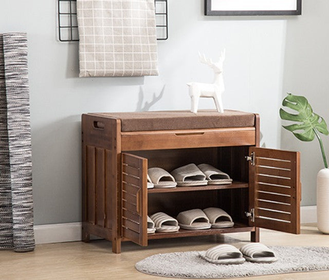 Citijan Sheesham Wood Shoe Cabinet, Mango Wood Shoe Rank For Living Room Furniture