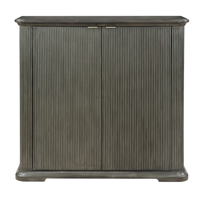 Starline Solid Mango Wood Bar-Cabinet In gray Finish For Bar Cabinet