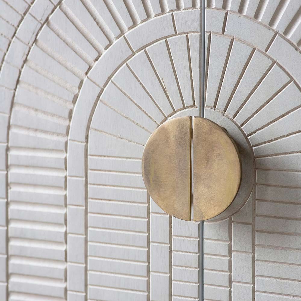 Baliya Solid Mango Wood Sideboard In Walnut For Lining Room Furniture