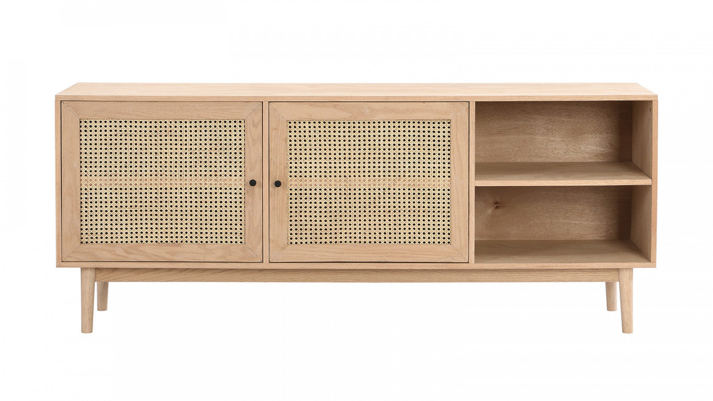 Homfab Mango Wood tv unit 2 door For Living Room Furniture