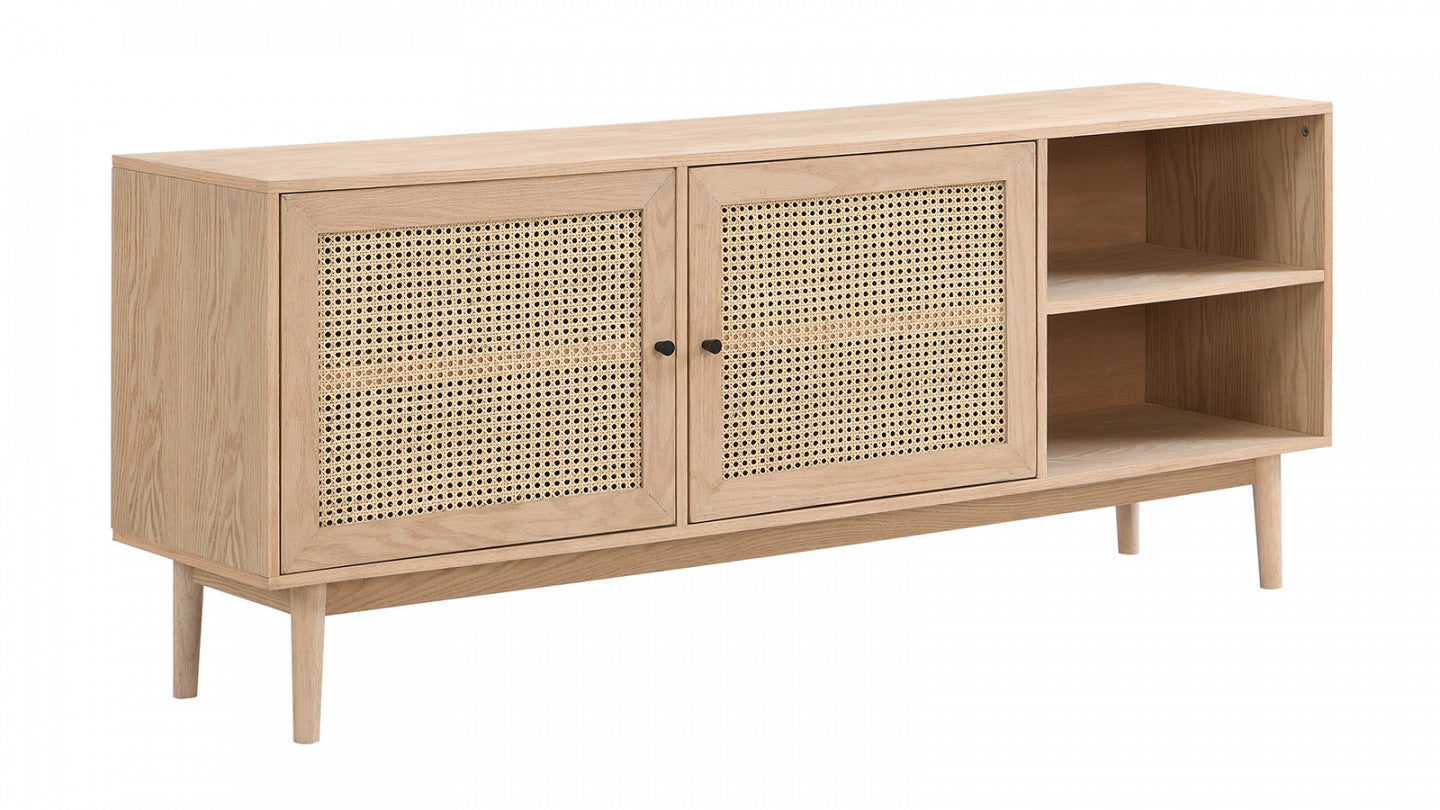 Homfab Mango Wood tv unit 2 door For Living Room Furniture