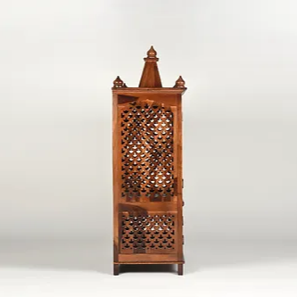 Demiwall Sheesham Wood Temple for Home & Temple Natural Finish