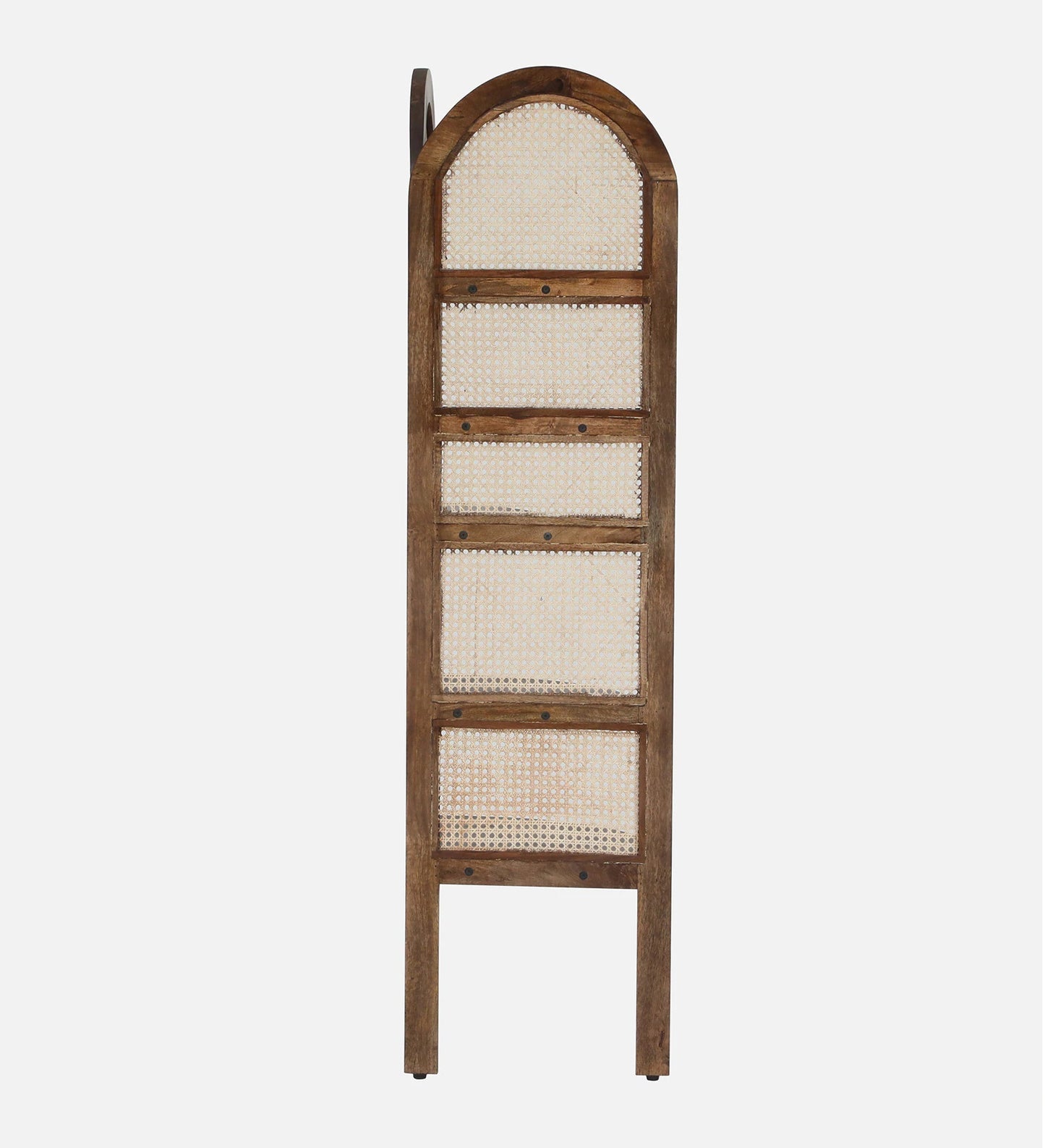 Baam Mango Wood Display Shelf In Rustic Teak Finish