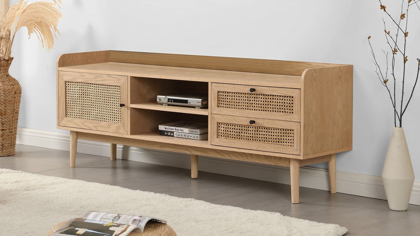 Homfab Mango Wood tv unit 2 Drawer 1 door For Living Room Furniture