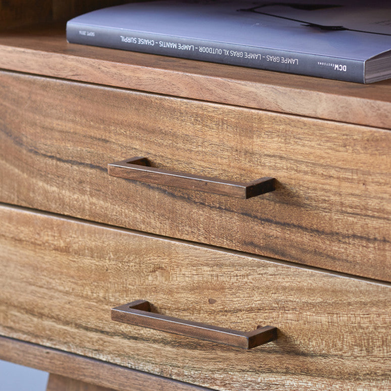 Baliya Solid Mango Wood Sideboard In Walnut For Lining Room Furniture