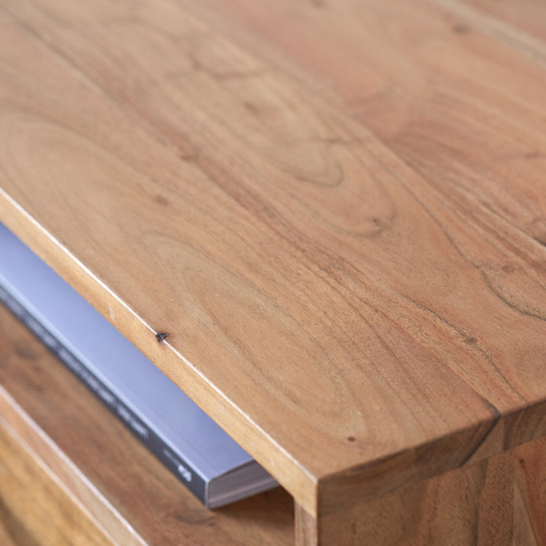 Baliya Solid Mango Wood Sideboard In Walnut For Lining Room Furniture