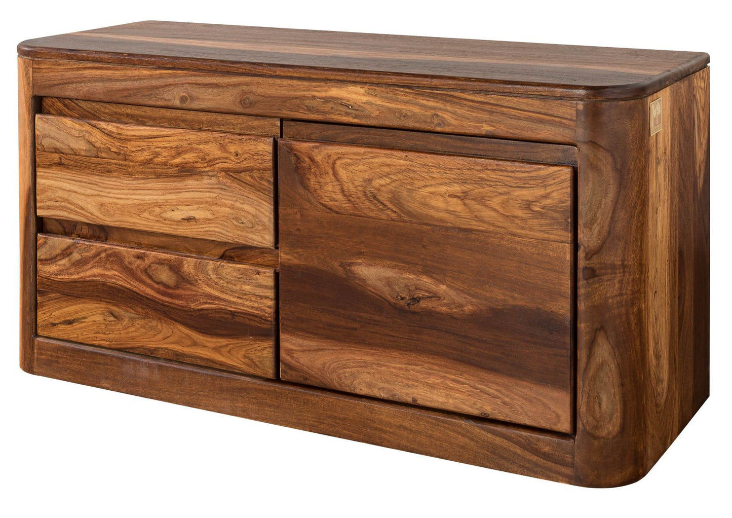 Segure Solid Wood Sideboard In Natural Teak For Living Room Furniture
