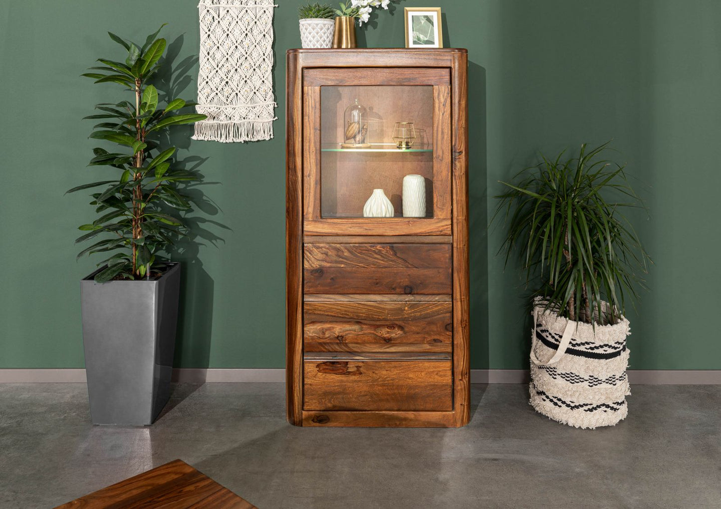 Segur Solid Wood Bookcase In Provincial Teak Finish