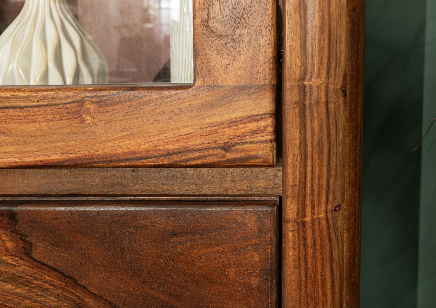 Segur Solid Wood Bookcase In Provincial Teak Finish