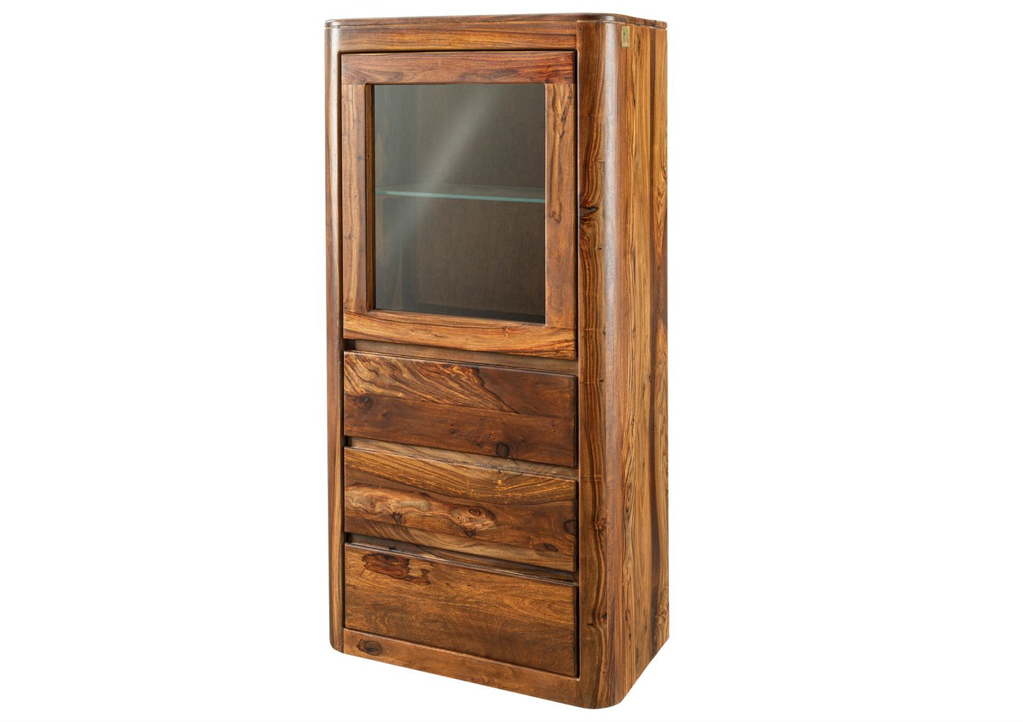 Segur Solid Wood Bookcase In Provincial Teak Finish