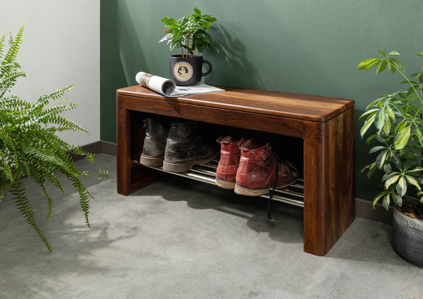Segur Solid Wood Shoe Rank In Provincial Teak Finnish For Living Room Furniture