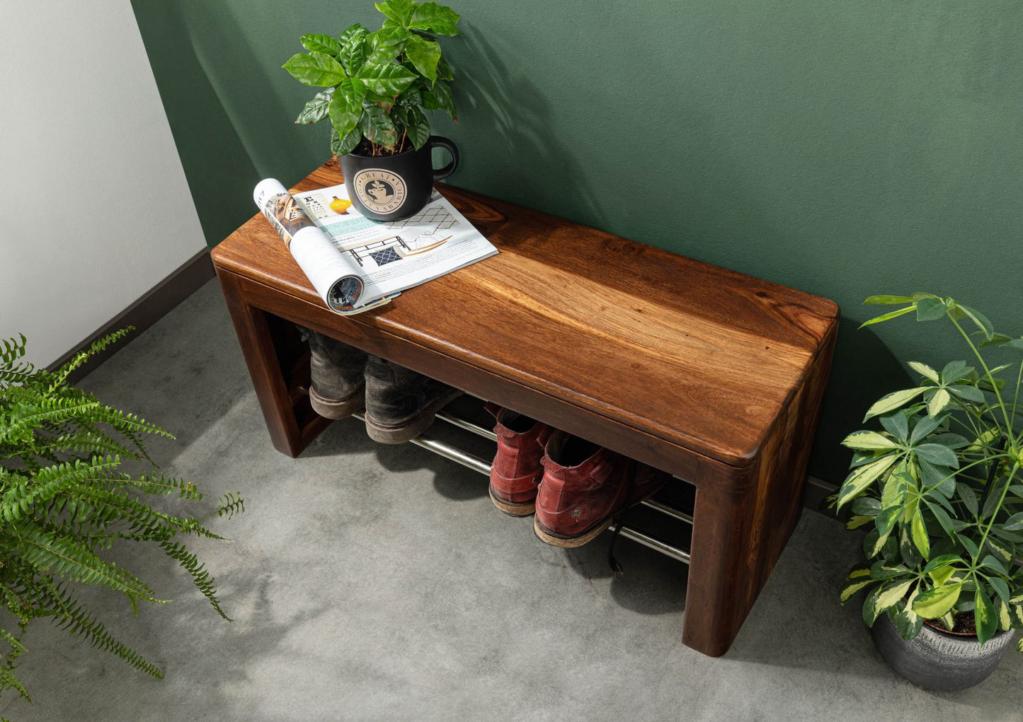 Segur Solid Wood Shoe Rank In Provincial Teak Finnish For Living Room Furniture