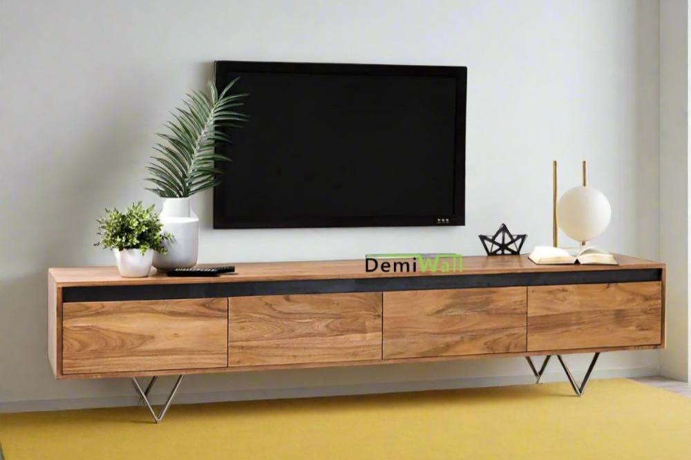 Ezra Sheesham Wood 4 Drawer Tv Cabinet #004