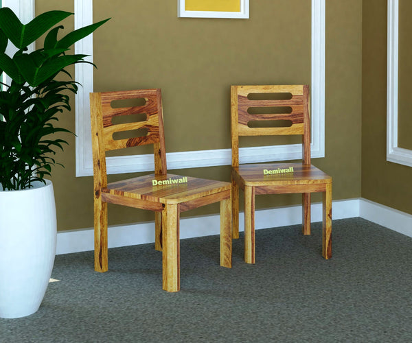 Kia Sheesham Wood Chair Set Of 2
