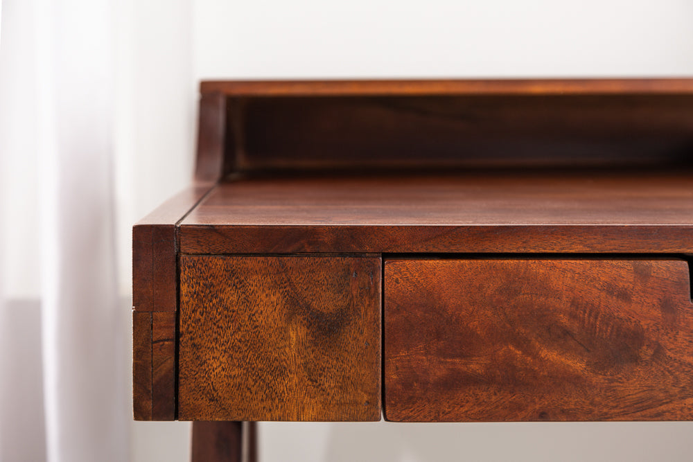 Steven Solid Wood Study Table In Honey Oak Finish For Study Room Furniture