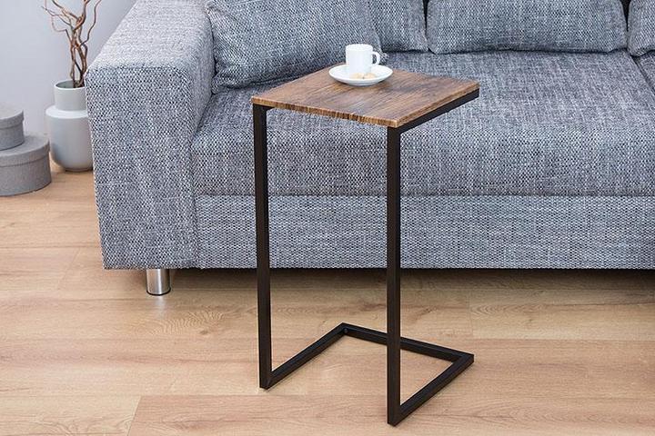 Arko Side Table Made Of Sheesham Wood & Iron #019