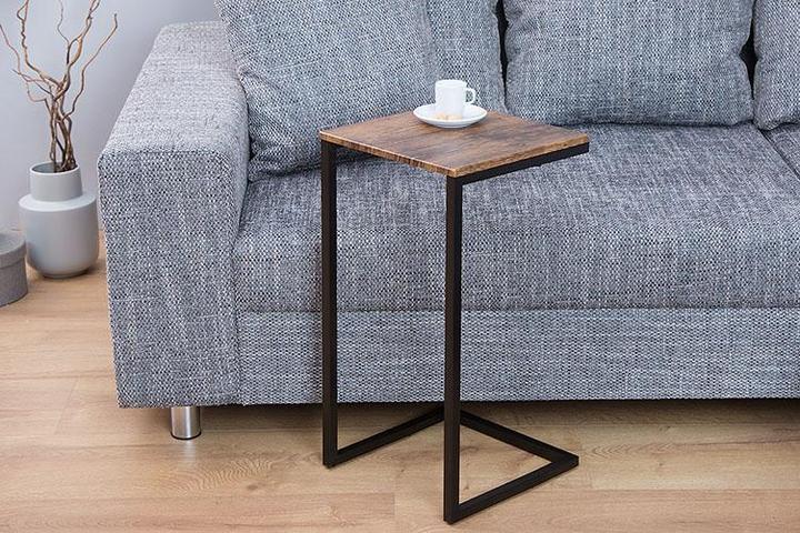 Arko Side Table Made Of Sheesham Wood & Iron #019