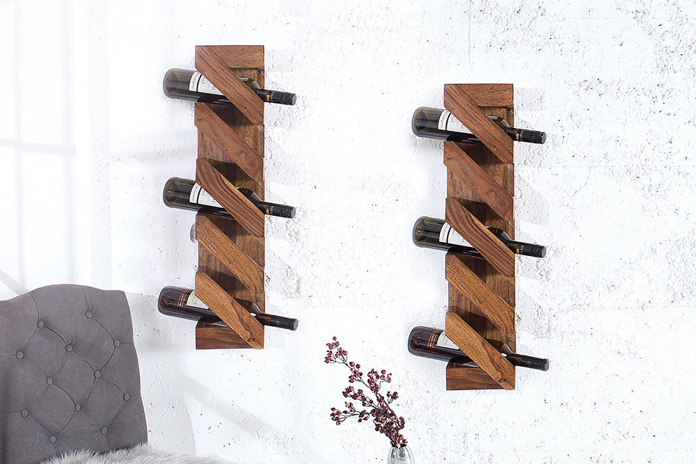 Reto Sheesham Wood Wall Stand For Living Room Furniture