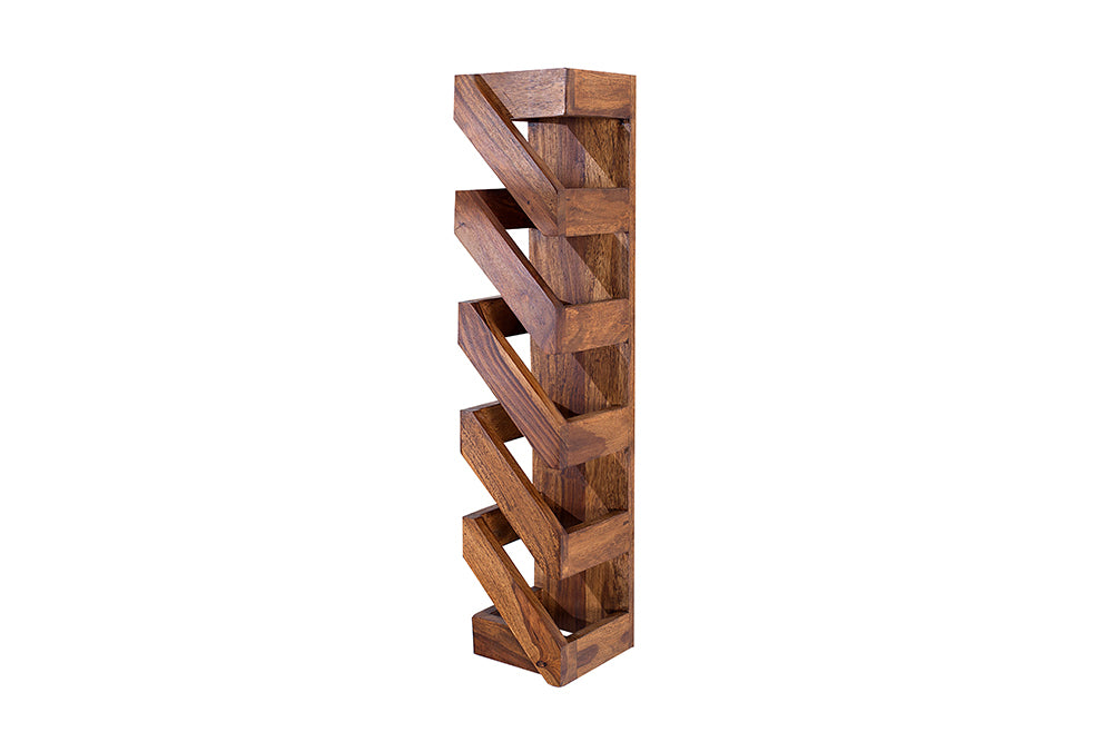 Reto Sheesham Wood Wall Stand For Living Room Furniture