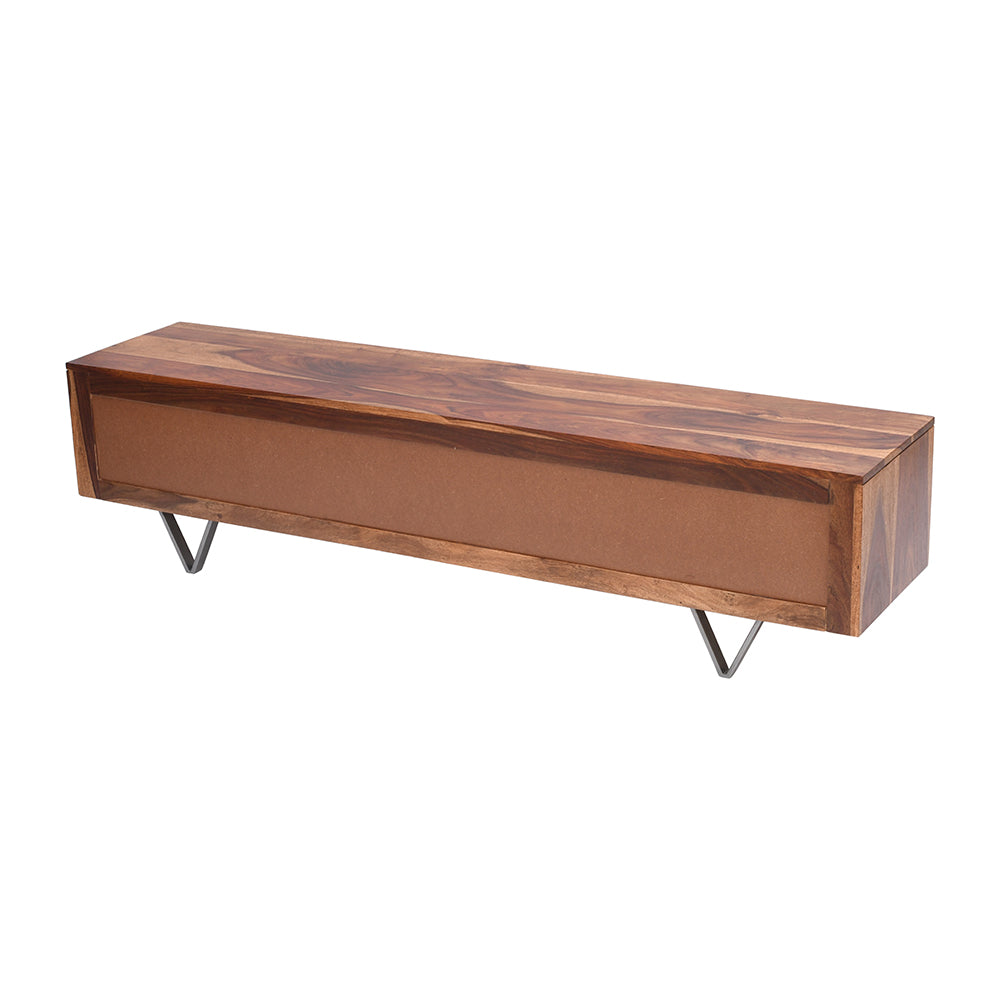 Ezra Sheesham Wood 4 Drawer Tv Cabinet #004
