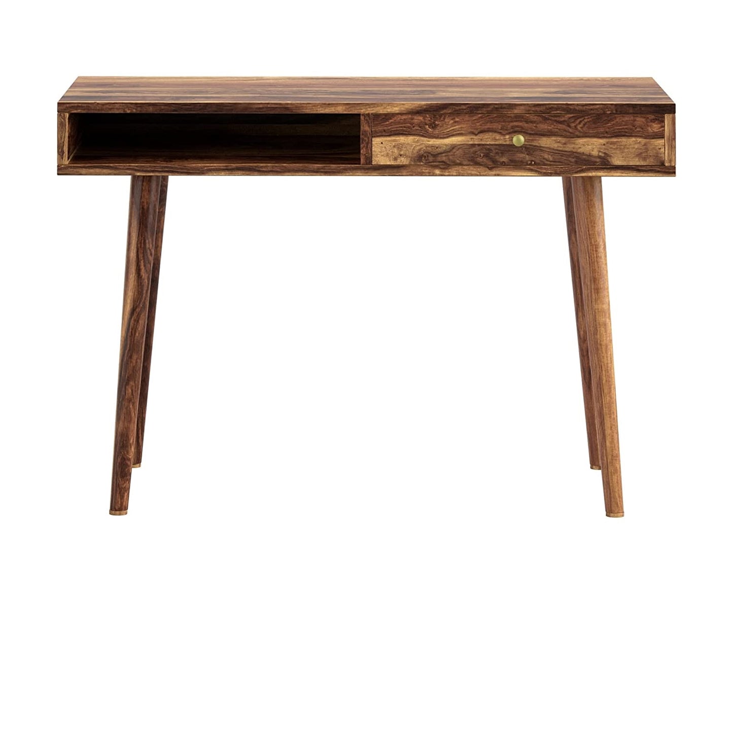 Liv Sheeshjam Wood 1 Drawers & 1 Shelf Desk In Natural Finish