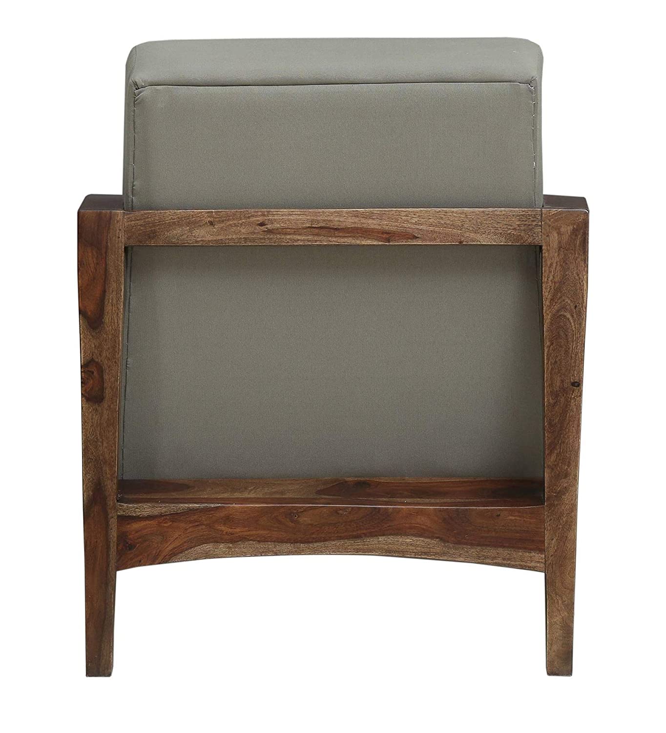 Eli Solid Wood One Seater Sofa In Provincial Teak Finish For Living Room Furniture