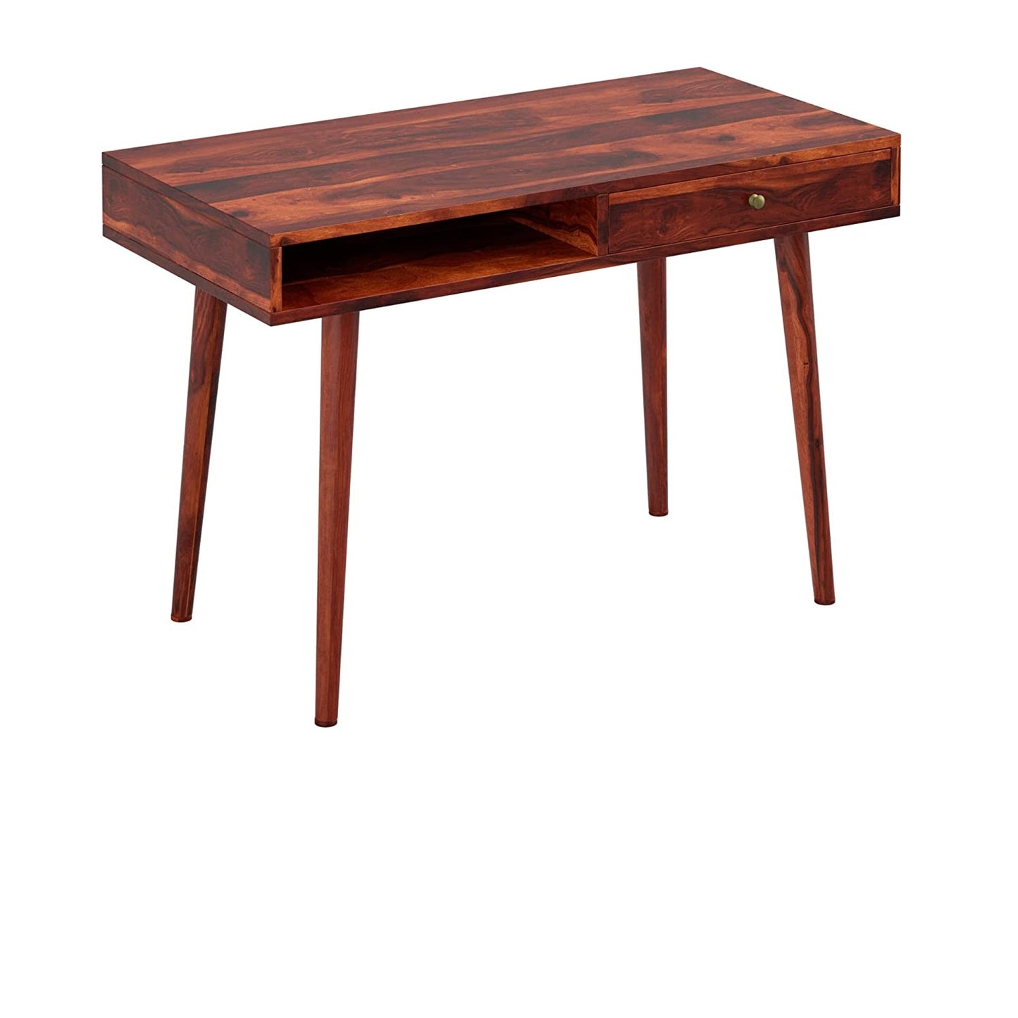 Liv Sheeshjam Wood 1 Drawers & 1 Shelf Desk In Natural Finish