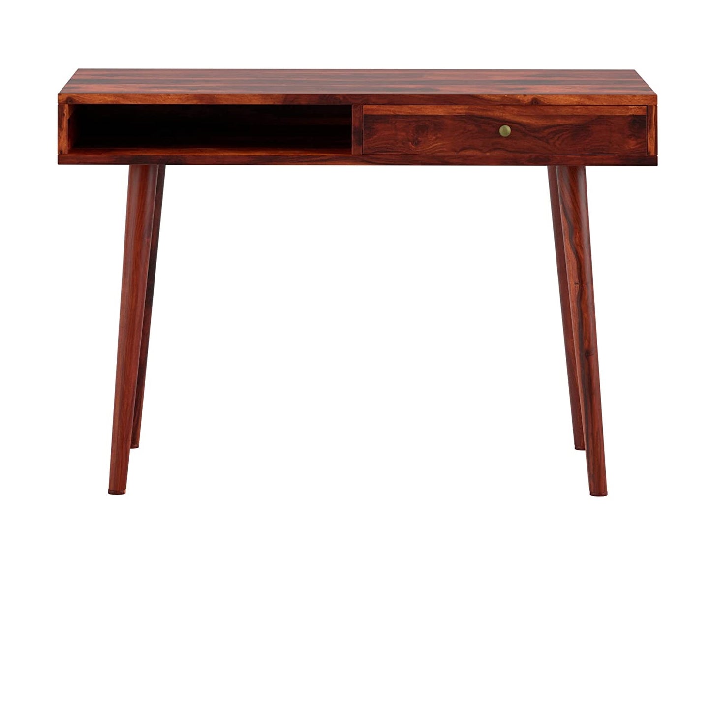 Liv Sheeshjam Wood 1 Drawers & 1 Shelf Desk In Natural Finish