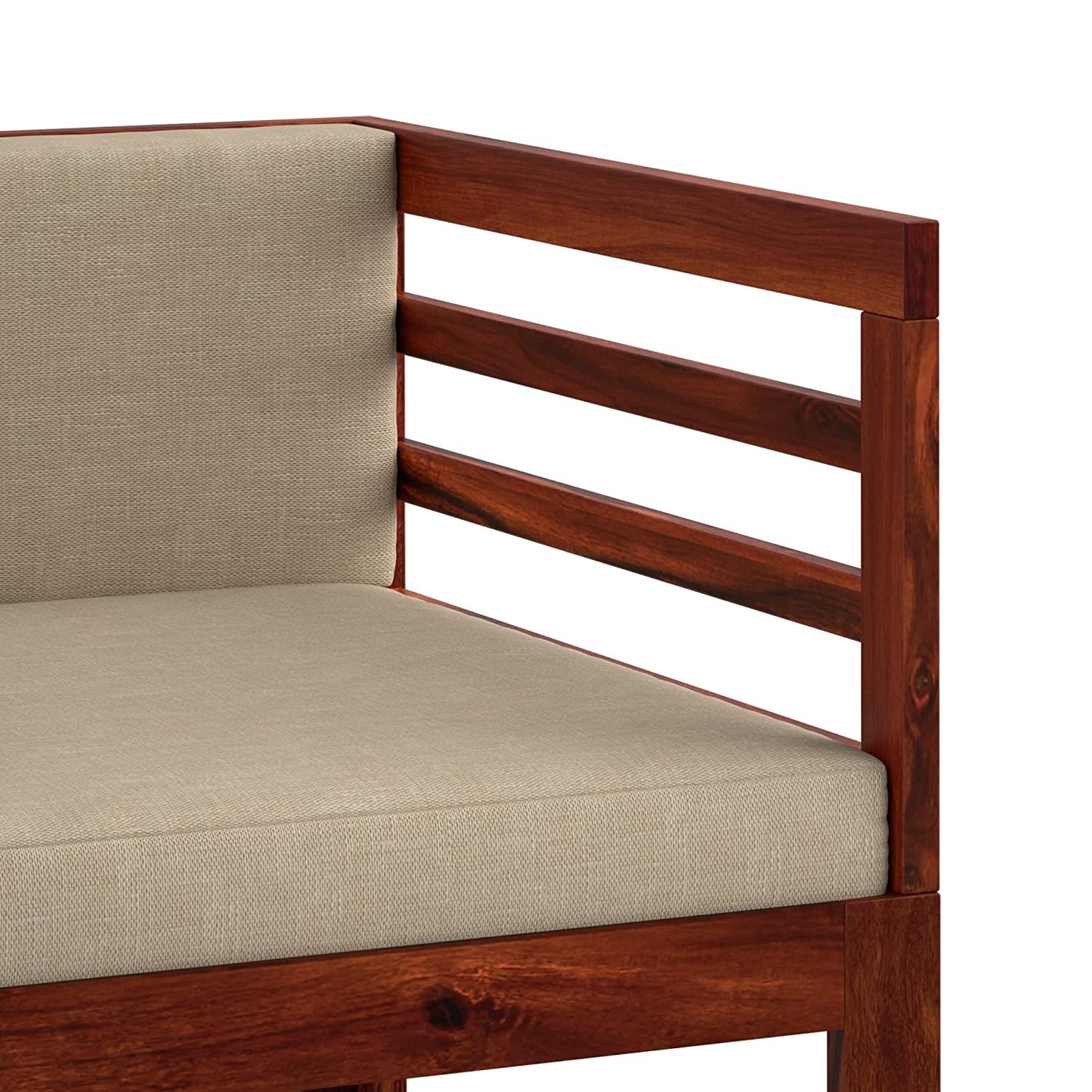 Citijen Sheesham Wood One Seater Sofa For Living Room & Bedroom Furniture