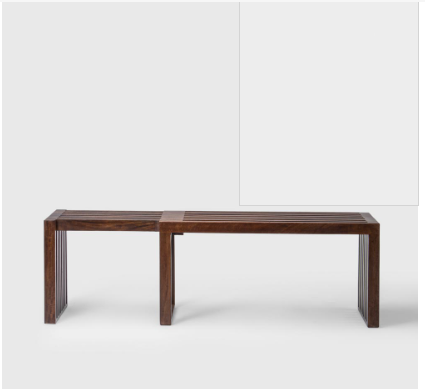 Segure Solid Shesham Wood Bench In Provincial Teak Finish