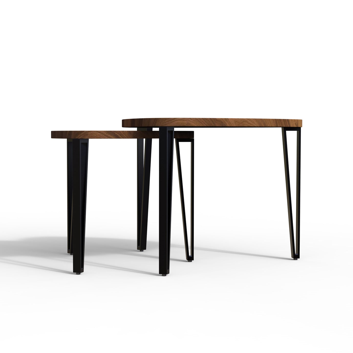 Arko Nesting Table (Set Of 2 ) Made Of Solid Sheesham Wood & Iron #21