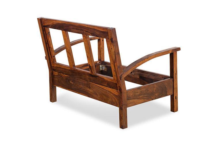 Henrik Solid Wood 2 Seater Sofa In Provincial Teak For Living Room Furniture #005